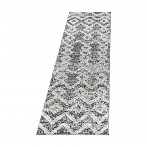 Covor tip Traversa Pisa Gri V3 80x250 cm