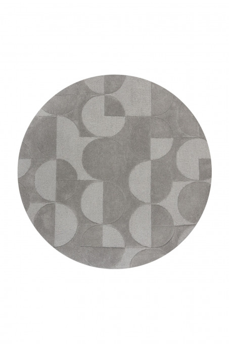 Covor Gigi Gri 160x160 cm, rotund