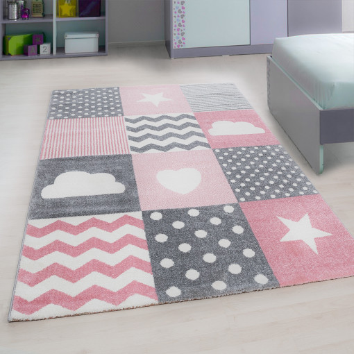 Covor Kids Roz V7 160x230 cm