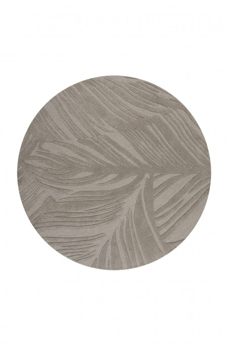 Covor Lino Leaf Gri 160x160 cm, rotund