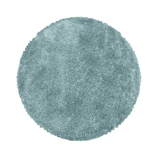 Covor Rotund Fluffy Albastru V1 200x200 cm