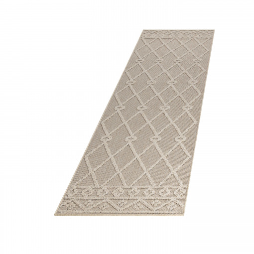 Covor tip Traversa Patara Bej V5 80x250 cm