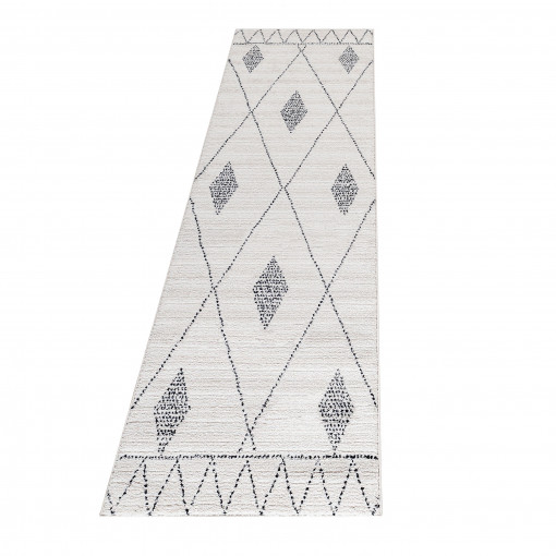 Covor tip Traversa Taznaxt Crem V5 80x250 cm