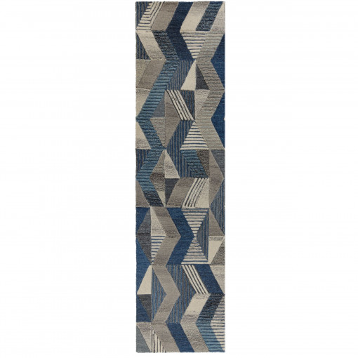 Covor traversă Asher Albastru 60x230 cm