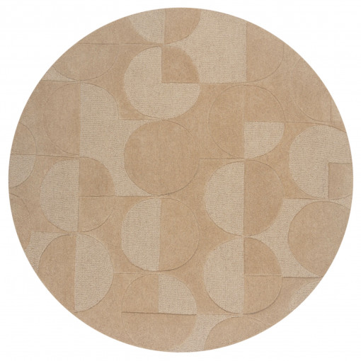 Covor Gigi Natural 160x160 cm, rotund