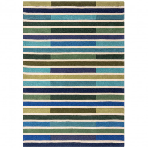 Covor Piano Verde/Multicolor 200x290 cm