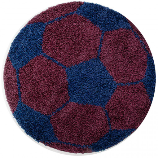 Covor Rotund Fun Bleumarin V1 120x120 cm
