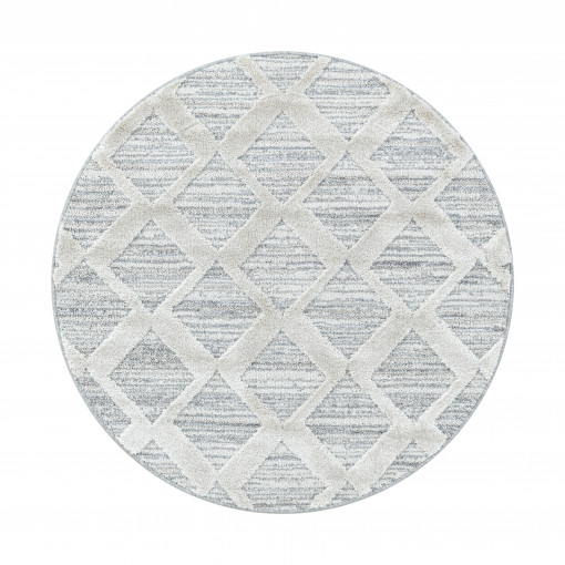 Covor Rotund Pisa Gri V2 160x160 cm