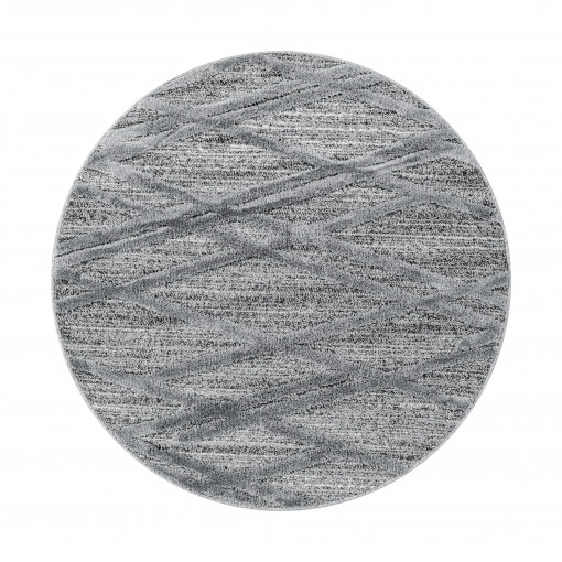 Covor Rotund Pisa Gri V5 80x80 cm