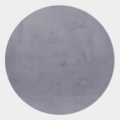 Covor Rotund Pouffy Gri V1 120x120 cm