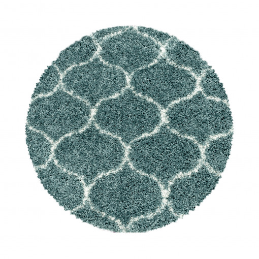 Covor Rotund Salsa Albastru V1 160x160 cm