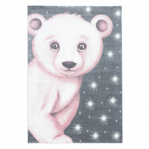 Covor tip Traversa Bambi Roz V1 80x150 cm