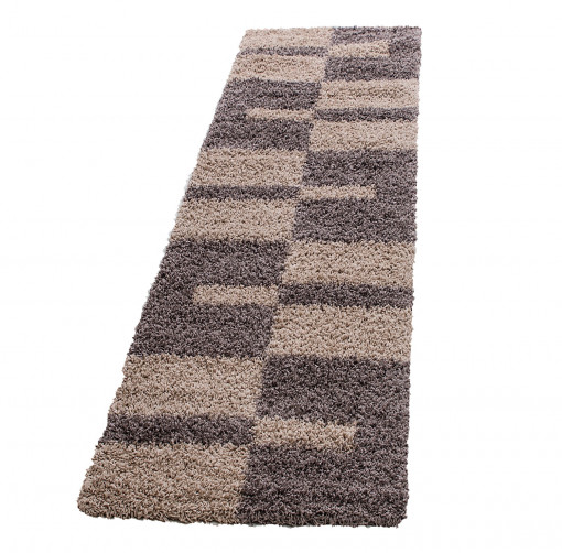 Covor tip Traversa Gala Taupe V1 80x250 cm