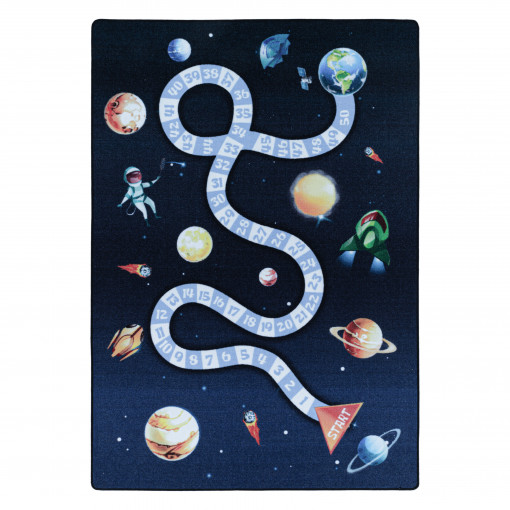 Covor tip Traversa Play Bleumarin V1 80x120 cm
