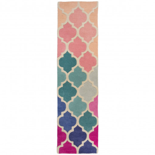 Covor traversă Rosella Roz/Albastru 60x230 cm