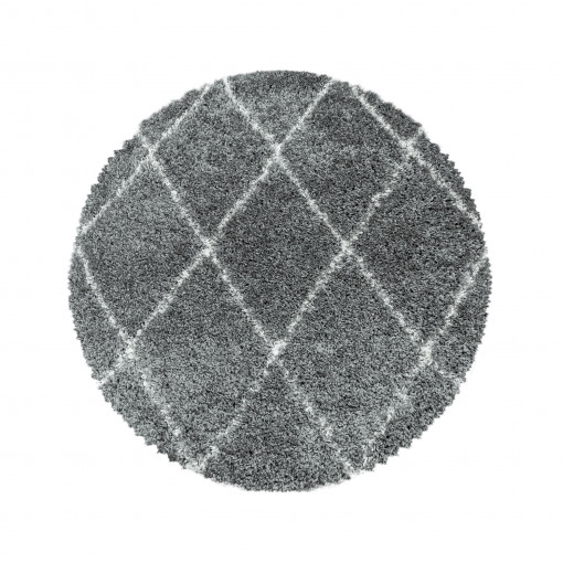 Covor Rotund Alvor Gri V1 160x160 cm