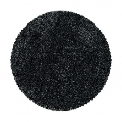 Covor Rotund Fluffy Antracit V1 120x120 cm