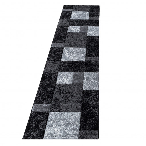 Covor tip Traversa Hawaii Negru V1 80x300 cm
