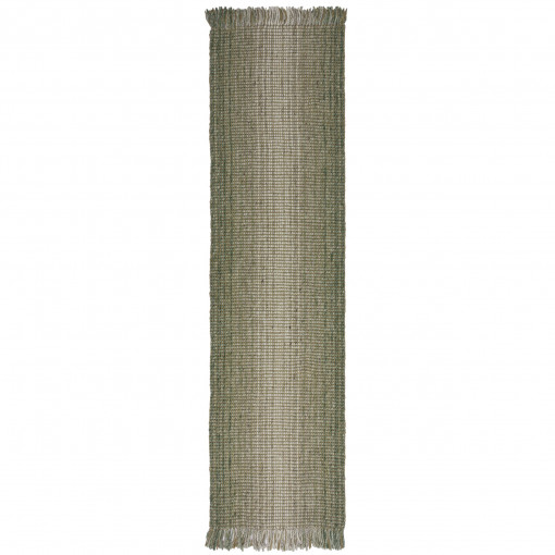 Covor traversă Jute Ombre Verde 60x230 cm