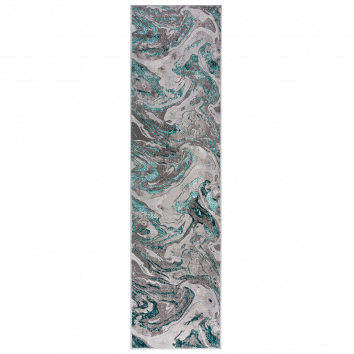 Covor traversă Marbled VERDE SMARALD 60x230 cm
