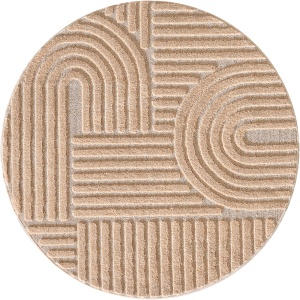 Covor rotund Art Roz boho 200x200 cm - Img 1