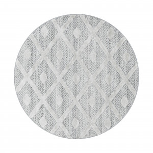 Covor Rotund Pisa Gri V6 160x160 cm