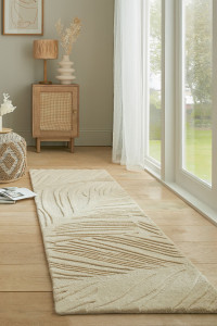 Covor traversă Lino Leaf Natural 60x230 cm - Img 2