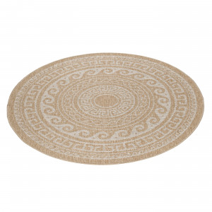 Covor Rotund Comilla Bej V2 80x80 cm - Img 3