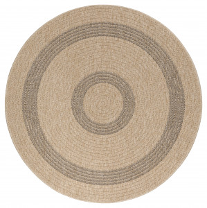 Covor Rotund Comilla Negru V1 120x120 cm - Img 1