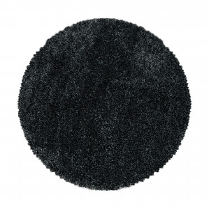Covor Rotund Fluffy Antracit V1 160x160 cm