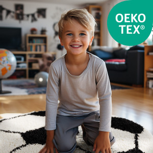 Covor Rotund Fun Negru V1 100x100 cm - Img 6