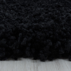 Covor Rotund Sydney Negru V2 80x80 cm - Img 2