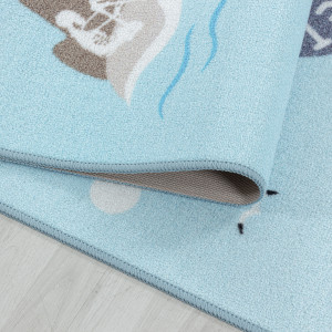 Covor tip Traversa Play Albastru V2 80x120 cm - Img 5