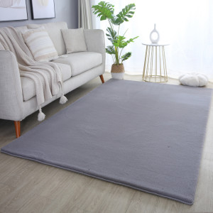Covor tip Traversa Pouffy Gri V1 80x250 cm - Img 2