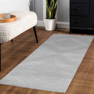Covor tip Traversa Sahara Silver V5 80x250 cm - Img 2