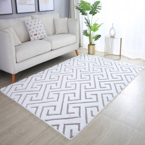 Covor tip Traversa Vision Bej V1 80x250 cm - Img 3