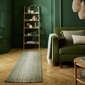 Covor traversă Jute Ombre Verde 60x230 cm - Img 2