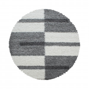 Covor Rotund Gala Gri deschis V1 120x120 cm - Img 1
