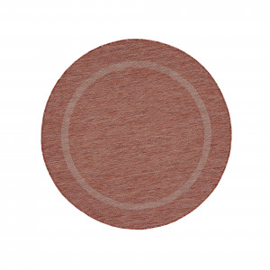 Covor Rotund Relax Rosu V1 120x120 cm - Img 1