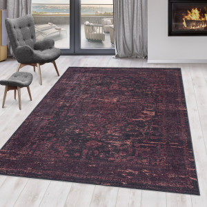 Covor tip Traversa Fiesta Rosu V2 80x250 cm - Img 2