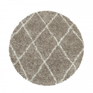 Covor Rotund Alvor Bej V1 120x120 cm - Img 1