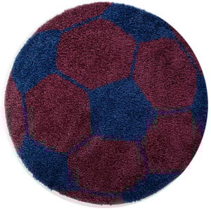 Covor Rotund Fun Bleumarin V1 100x100 cm - Img 1