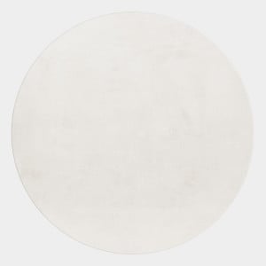 Covor Rotund Pouffy Crem V1 120x120 cm