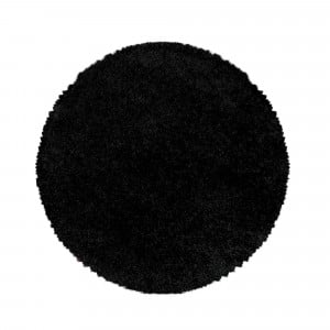 Covor Rotund Sydney Negru V2 80x80 cm - Img 1
