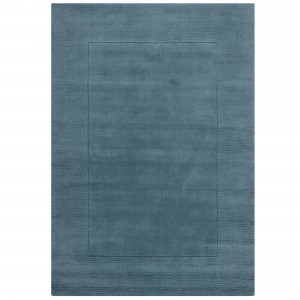 Covor Textured Wool Border Albastru 200x290 cm - Img 2