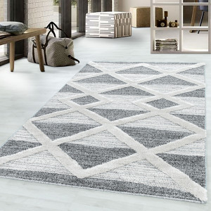Covor tip Traversa Pisa Gri V7 60x110 cm - Img 2
