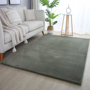 Covor tip Traversa Pouffy Verde V1 60x110 cm - Img 2