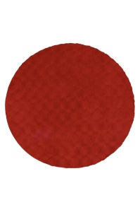Covor rotund Diamond Cut Rosu 120x120 cm