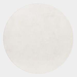 Covor Rotund Pouffy Crem V1 160x160 cm - Img 1