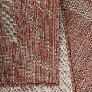 Covor Rotund Relax Rosu V1 120x120 cm - Img 4